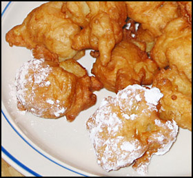 deep fried apple fritters